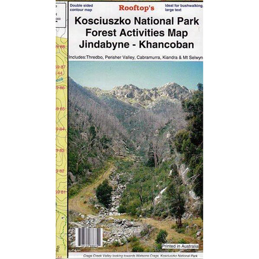 Rooftop's Kosciuszko National Park Forest Activities Map: Jindabyne - Khancoban