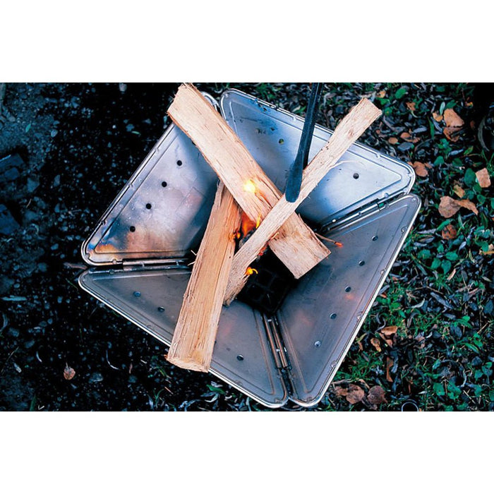 Snow Peak Pack & Carry Fireplace Starter Kit wood