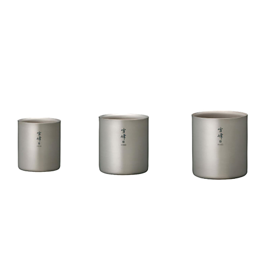Snow Peak Titanium Double Wall Stacking Mug (Seppou H)