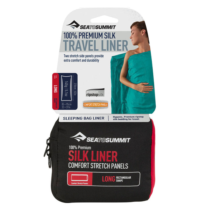 Sea to Summit Premium Silk Sleeping Bag Liner - long hero