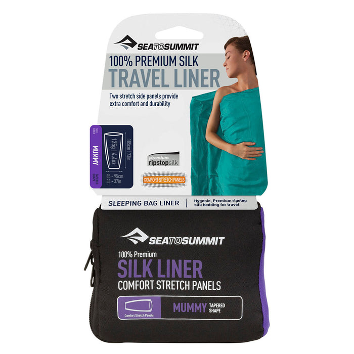 Sea to Summit Premium Silk Sleeping Bag Liner - mummy hero
