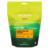 BackCountry Cuisine Freeze Dried Desserts - Regular Serve carrot cake and custard hero