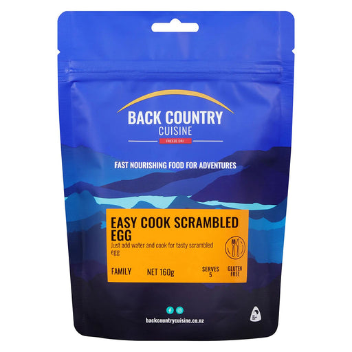 BackCountry Cuisine Freeze Dried Meal Complements easy cook scrambled eggs