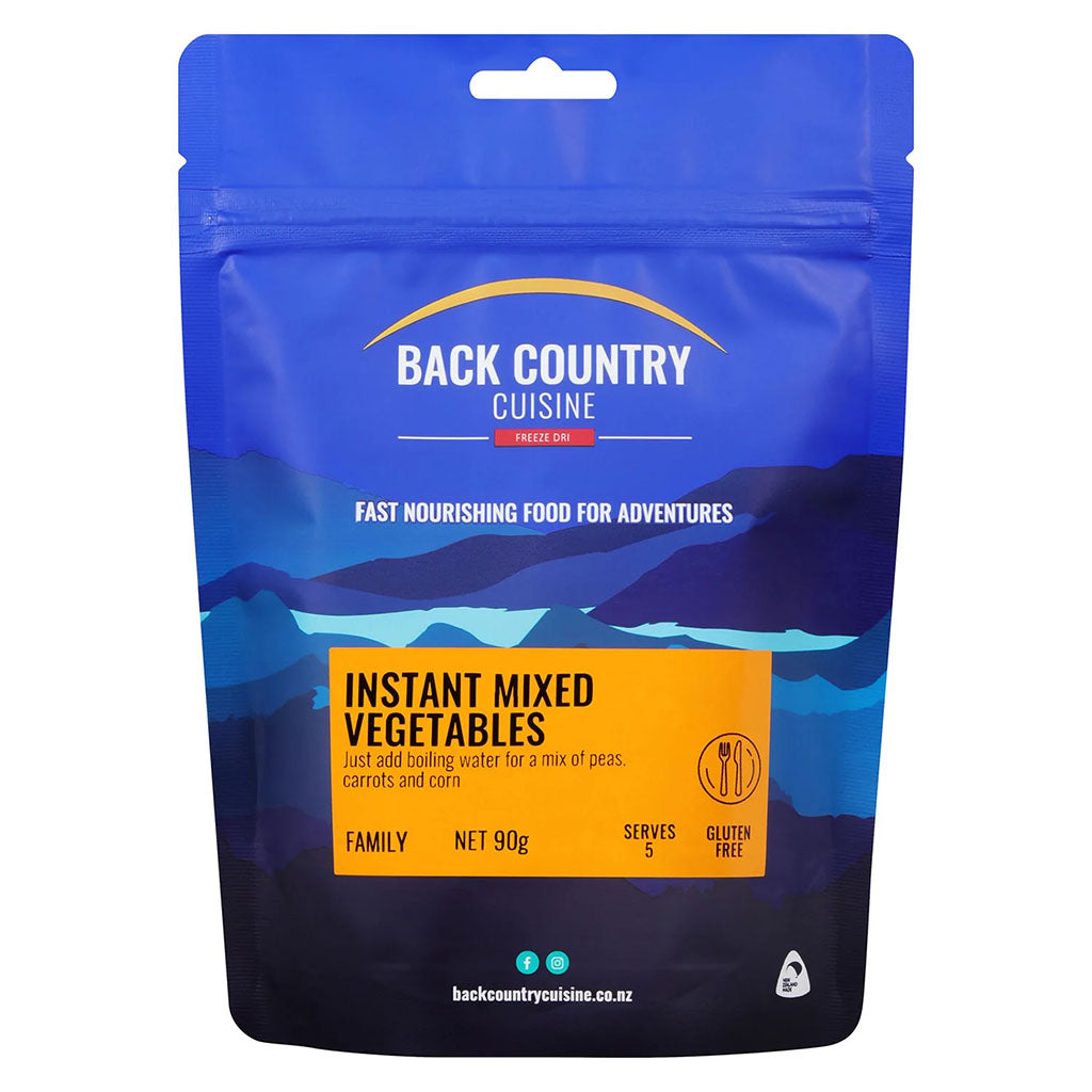 BackCountry Cuisine Freeze Dried Meal Complements instant mixed vegetables