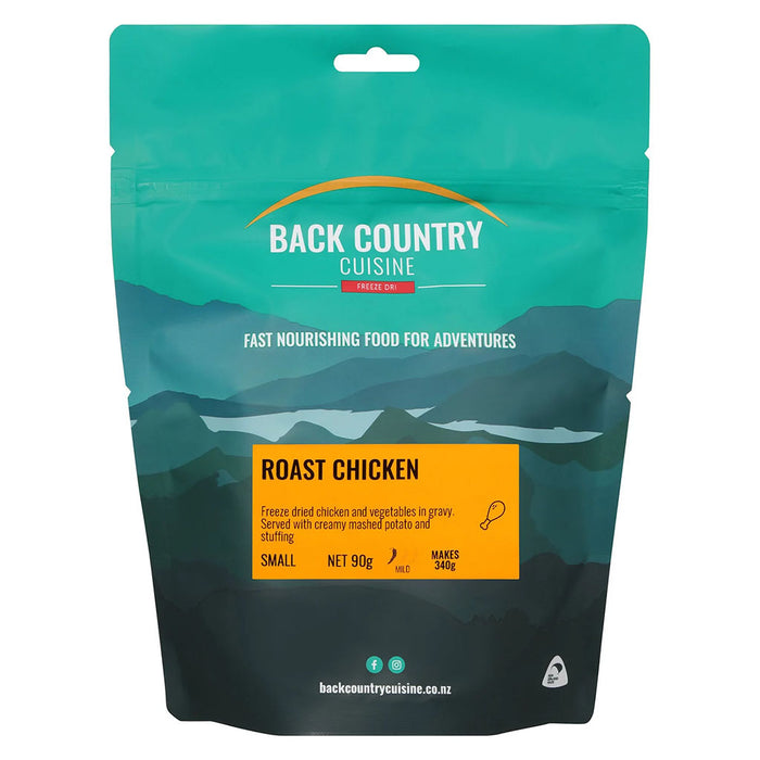 BackCountry Cuisine Freeze Dried Chicken Meals - Small Serve roast chicken hero