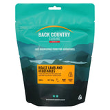 BackCountry Cuisine Freeze Dried Lamb Meals - Small Serve roast lamb and vegetables hero