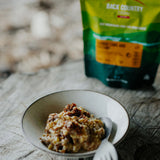 BackCountry Cuisine Freeze Dried Desserts - Regular Serve carrot cake and custard detail 1