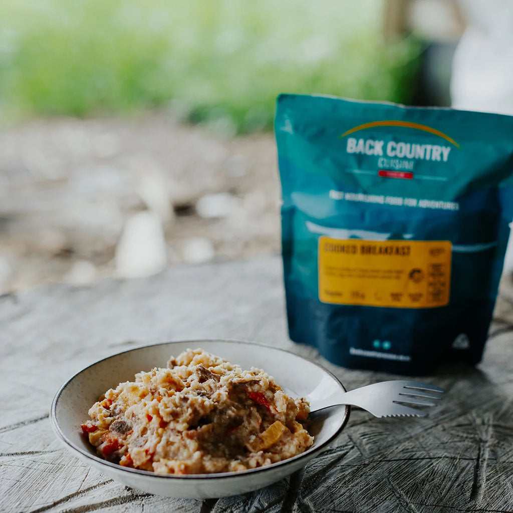 BackCountry Cuisine Freeze Dried Breakfast Meals cooked breakfast detail 1