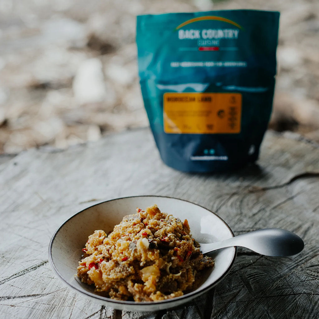 BackCountry Cuisine Freeze Dried Lamb Meals - Small Serve moroccan lamb detail 1