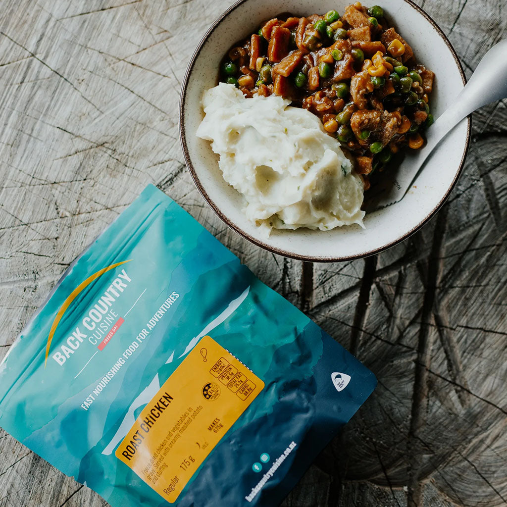 BackCountry Cuisine Freeze Dried Chicken Meals - Small Serve roast chicken detail 1