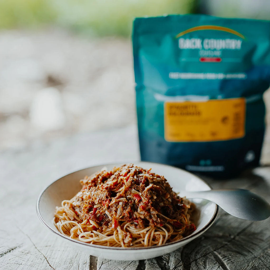 BackCountry Cuisine Freeze Dried Meals - Regular Serve spagetti bolognaise detail 1