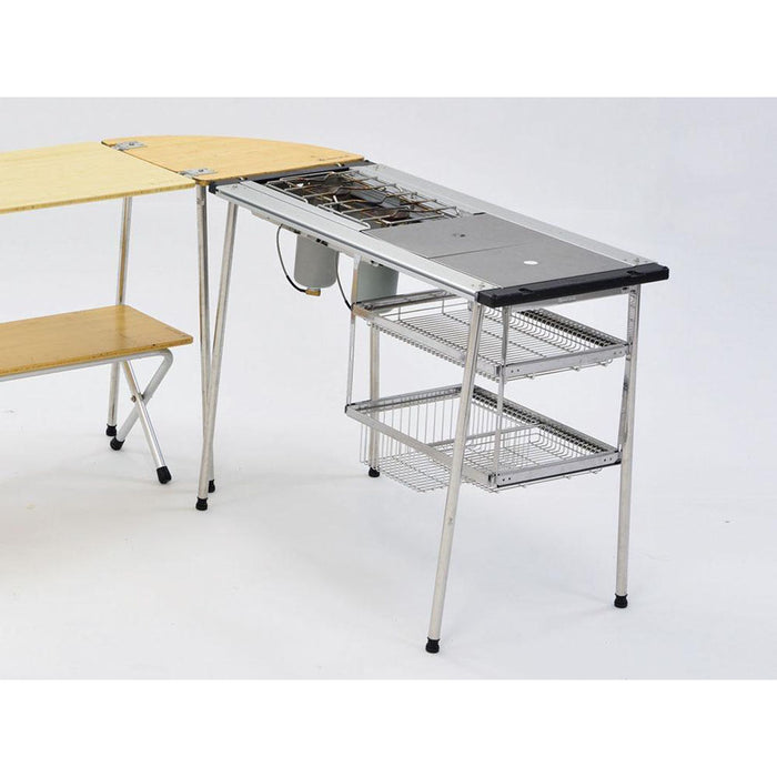 Snow Peak Shallow Mesh Tray 1 Unit IGT four unit frame