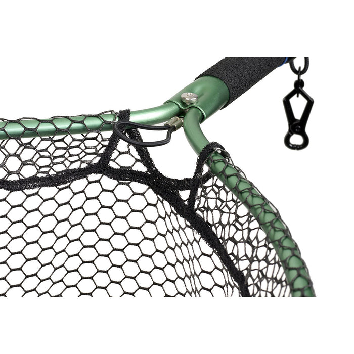 McLean Angling Short Handle Weigh Net olive detail 2