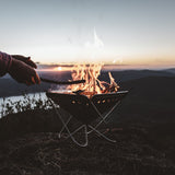 Snow Peak Stainless Steel Pack & Carry Fireplace fire