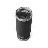 Yeti Rambler 20 oz Tumbler w/ Magnetic Slider Lid black detail 