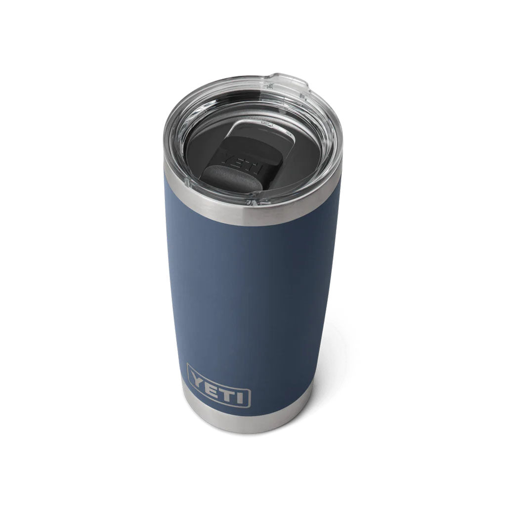 Yeti Rambler 20 oz Tumbler w/ Magnetic Slider Lid navy detail