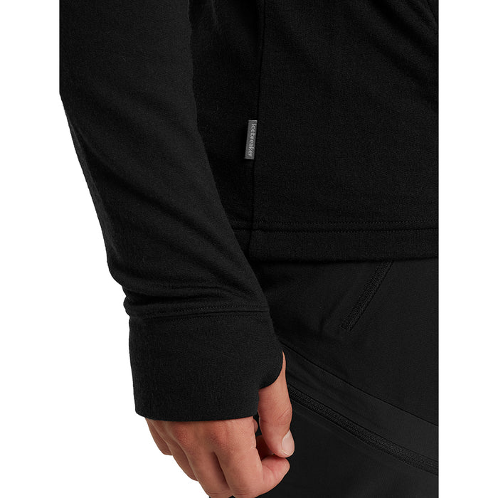 Icebreaker Men's Quantum III Long Sleeve Zip Hoodie - black detail 8