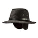 Tilley Fall Trail Hat charcoal ear flaps