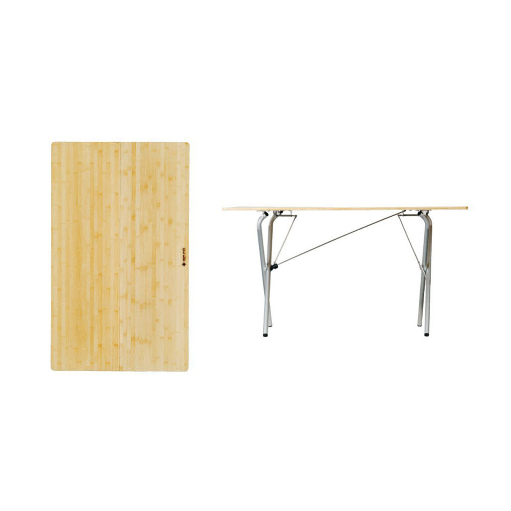 Snow Peak Single Action Bamboo Table Top - long detail