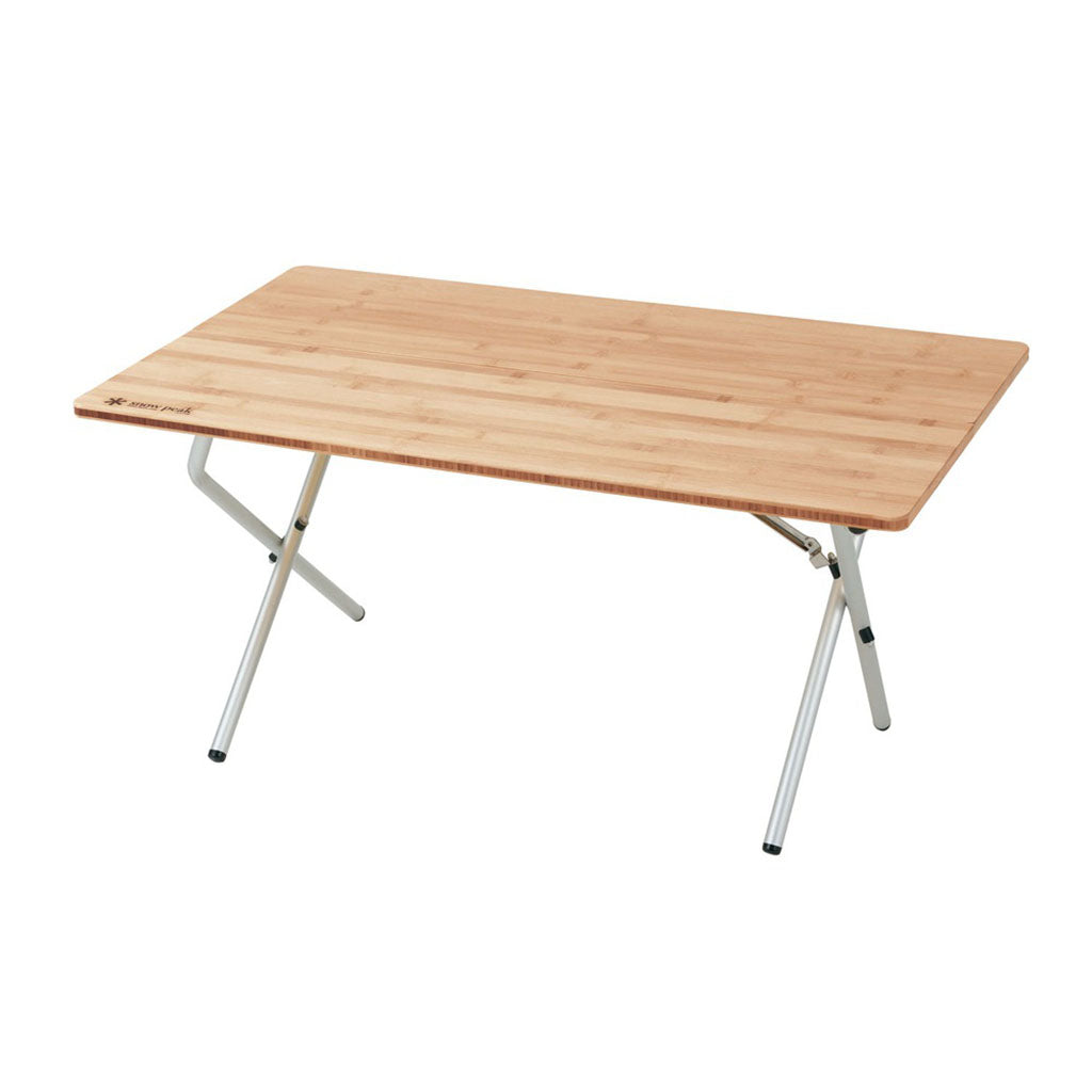 Snow Peak Single Action Low Table Bamboo - hero