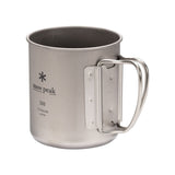 Snow Peak Titanium Single Wall Cup w/ Folding Handle - detail 1
