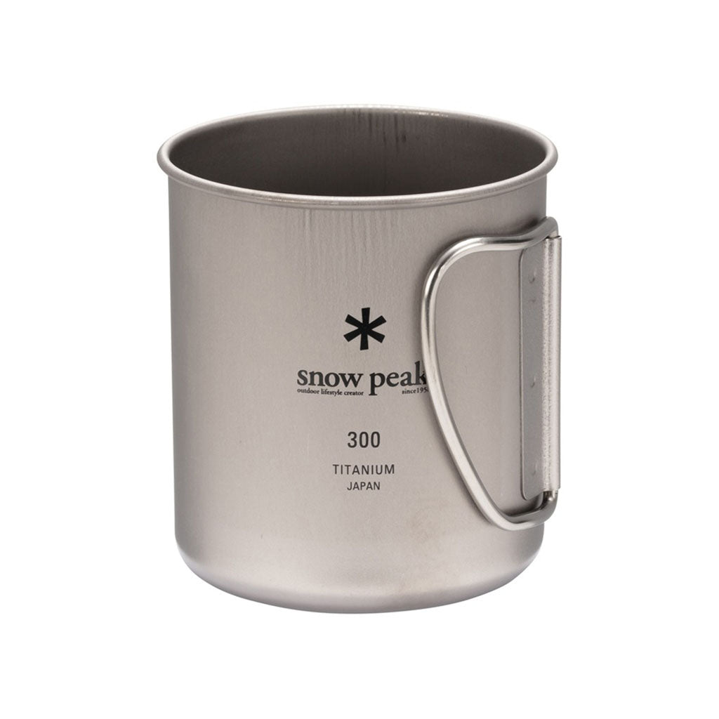 Snow Peak Titanium Single Wall Cup w/ Folding Handle - detail 2