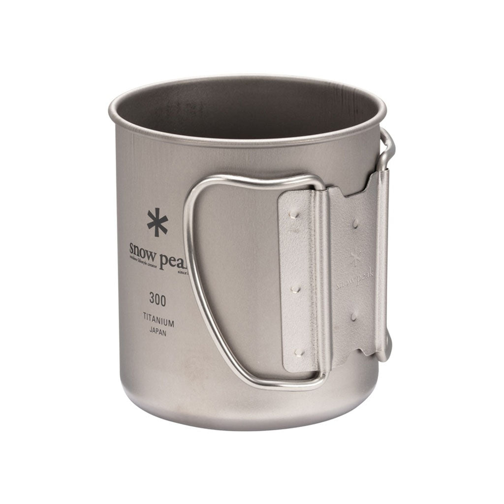 Snow Peak Titanium Single Wall Cup w/ Folding Handle - detail 3