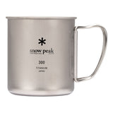 Snow Peak Titanium Single Wall Cup w/ Folding Handle - detail 4