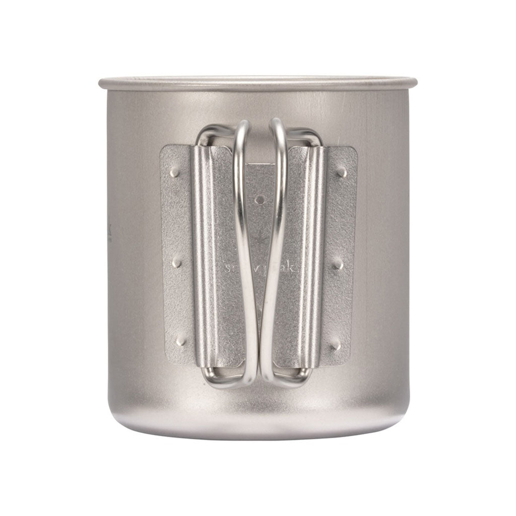 Snow Peak Titanium Single Wall Cup w/ Folding Handle - detail 5