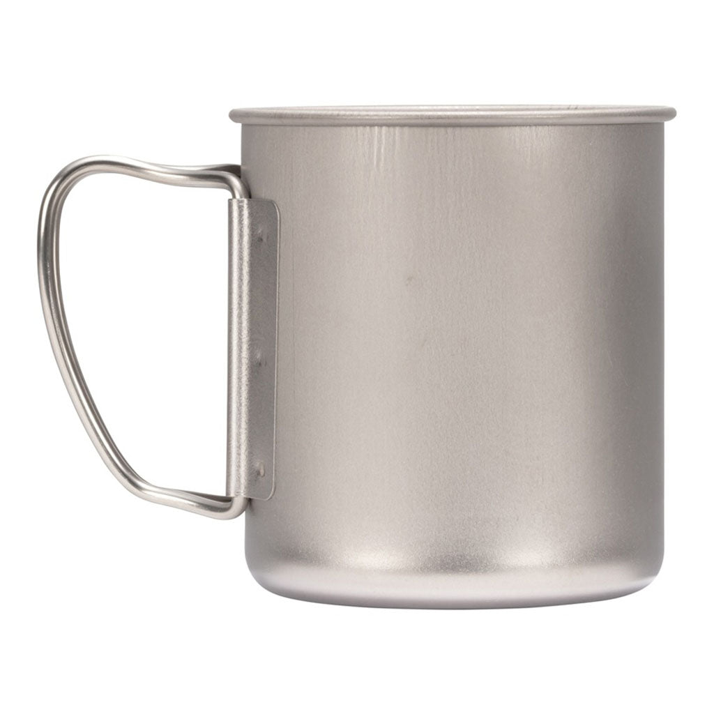 Snow Peak Titanium Single Wall Cup w/ Folding Handle - detail 6
