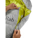 Rab Mythic 200 Down Sleeping Bag (1C) zipper
