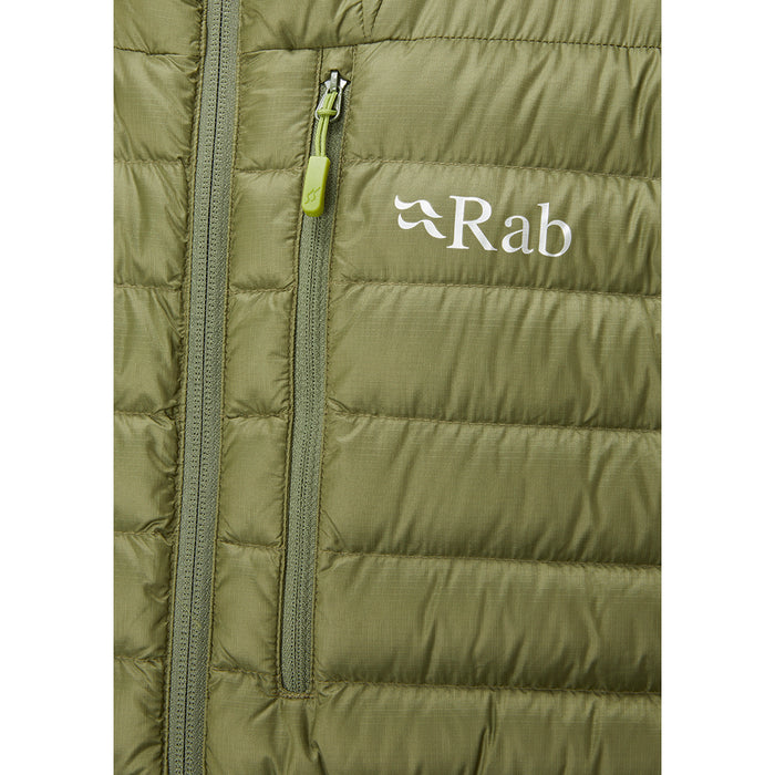 Rab Men's Microlight Alpine Down Jacket - Chlorite Green Logo