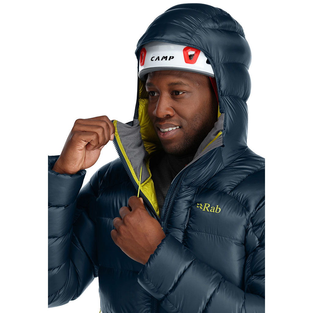 Rab Men's Mythic Ultra Down Jacket orion blue zipper