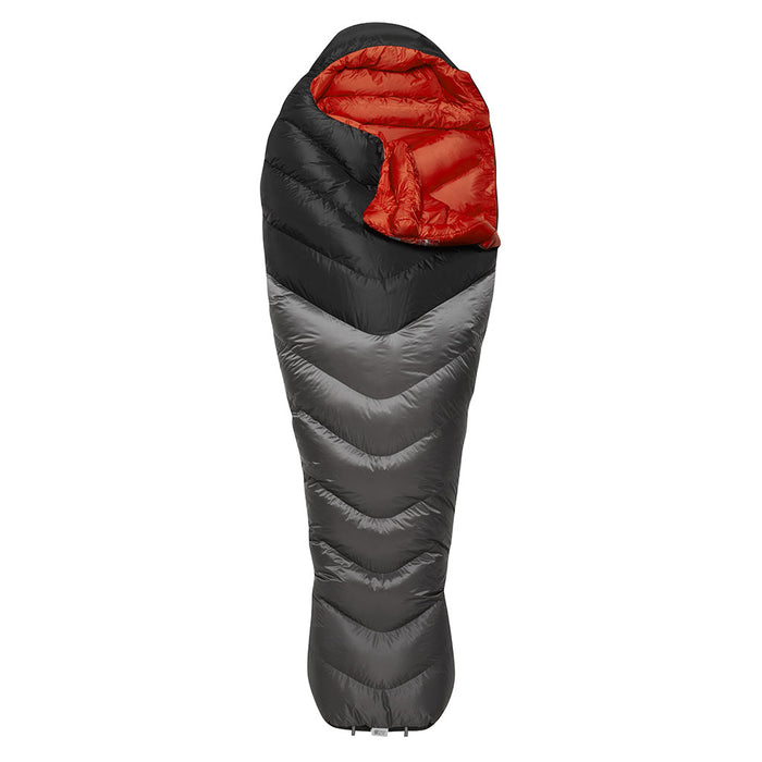 Rab Neutrino Pro 700 Down Sleeping Bag (-15C) granite 1/4 open