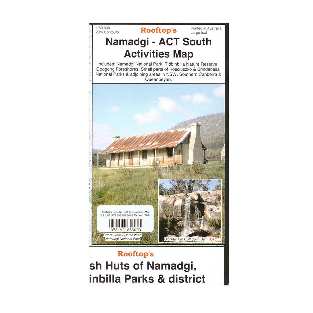 Rooftop's Namadgi - ACT South Activities Map