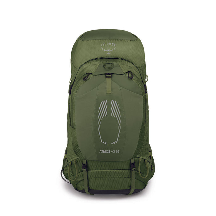 Osprey Men's Atmos AG 65L - Hiking Backpack mythical green front