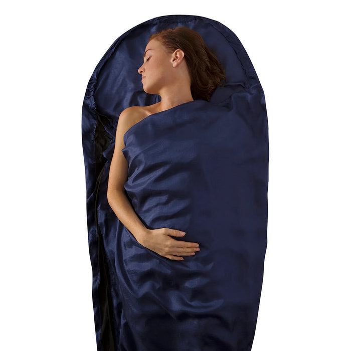Sea to Summit Premium Silk Sleeping Bag Liner mummy with hood model