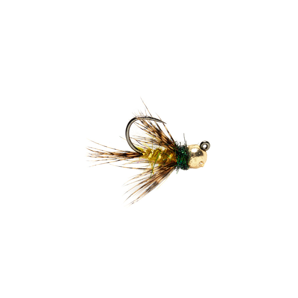 Fulling Mill Roza's Hackled Olive - Barbless Jig