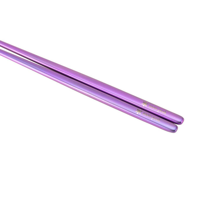 Snow Peak Titanium Chopsticks purple - detail 1