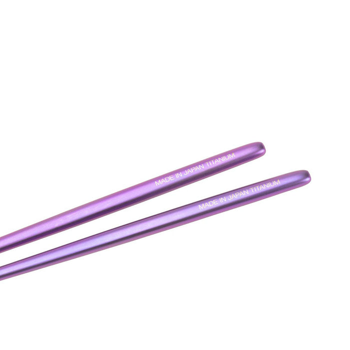 Snow Peak Titanium Chopsticks purple - detail 3