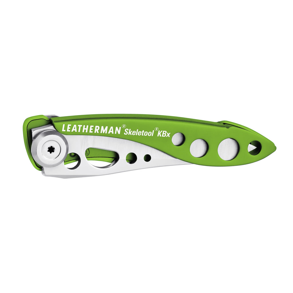 Leatherman Skeletool KBx - Versatile Folding Knife green folded
