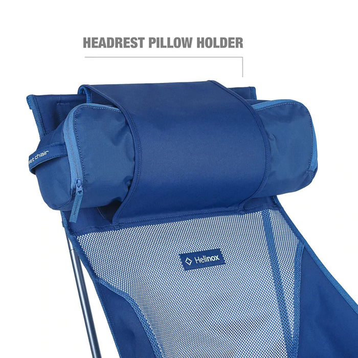 Helinox Sunset Chair blue block headrest