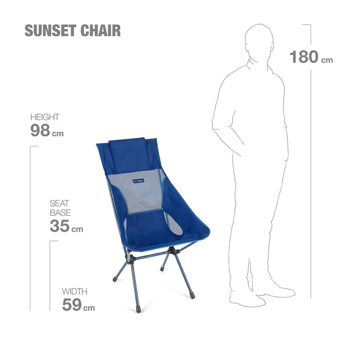Helinox Sunset Chair blue block detail 4