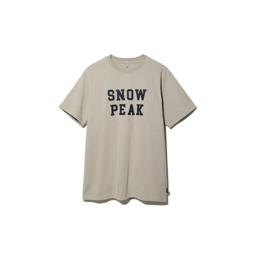Snow Peak Felt Logo T-Shirt beige hero