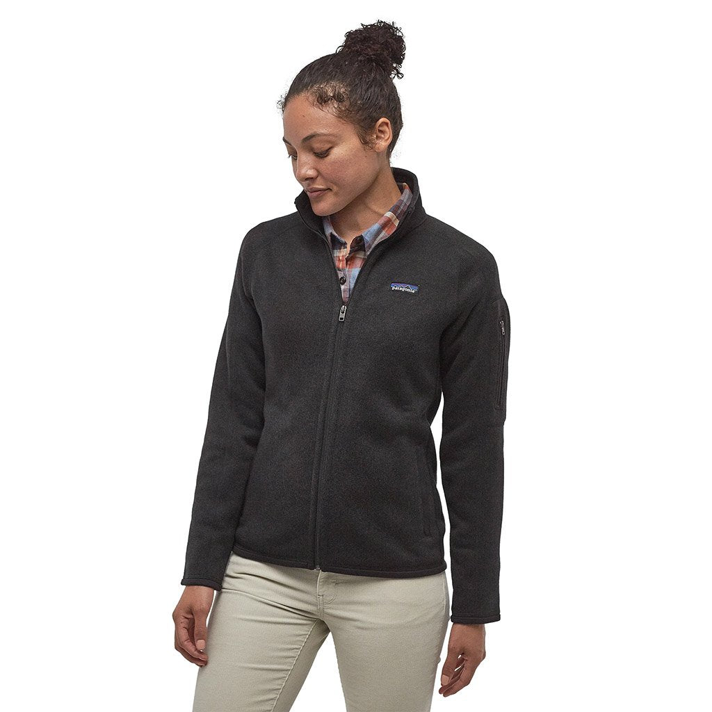 Patagonia Women's Better Sweater Fleece Jacket BLK - Model Front