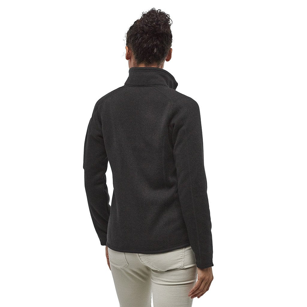 Patagonia Women's Better Sweater Fleece Jacket BLK - Model Back