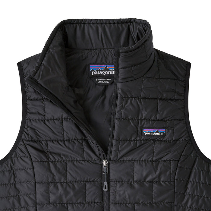 Patagonia Women's Nano Puff Insulated Vest BLK - Folded