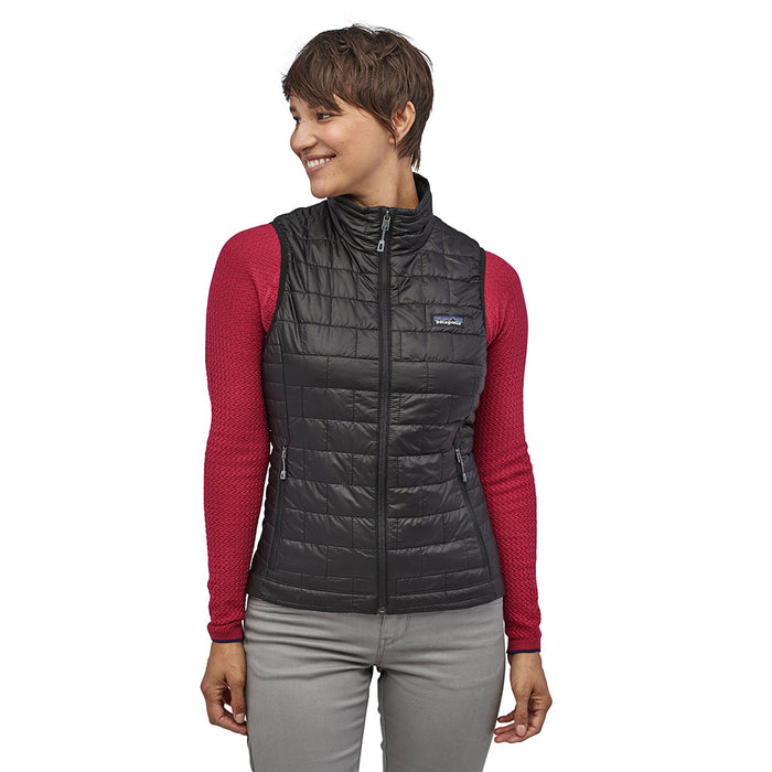 Patagonia Women's Nano Puff Insulated Vest BLK - Model Front