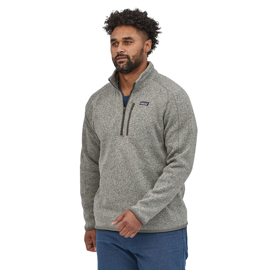 Patagonia Men's Better Sweater 1/4 Zip stonewash model front