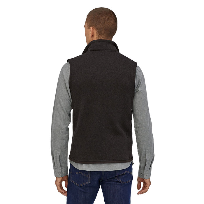 Patagonia Men's Better Sweater Vest BLK model 3 back